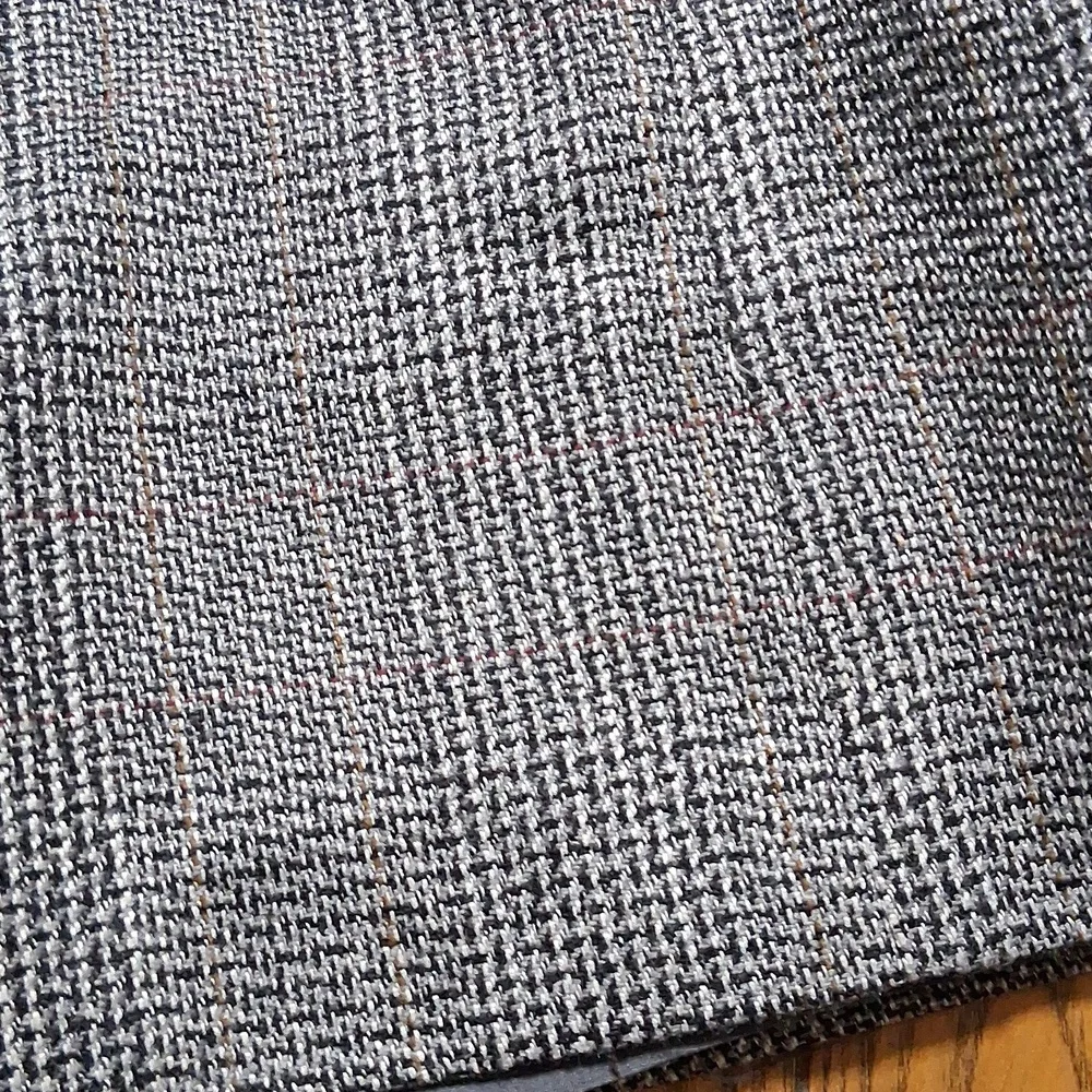 HAGGAR Mens Blazer LARGE ?? BLACK GREY Sports Coat Preowned Jacket Formal Used